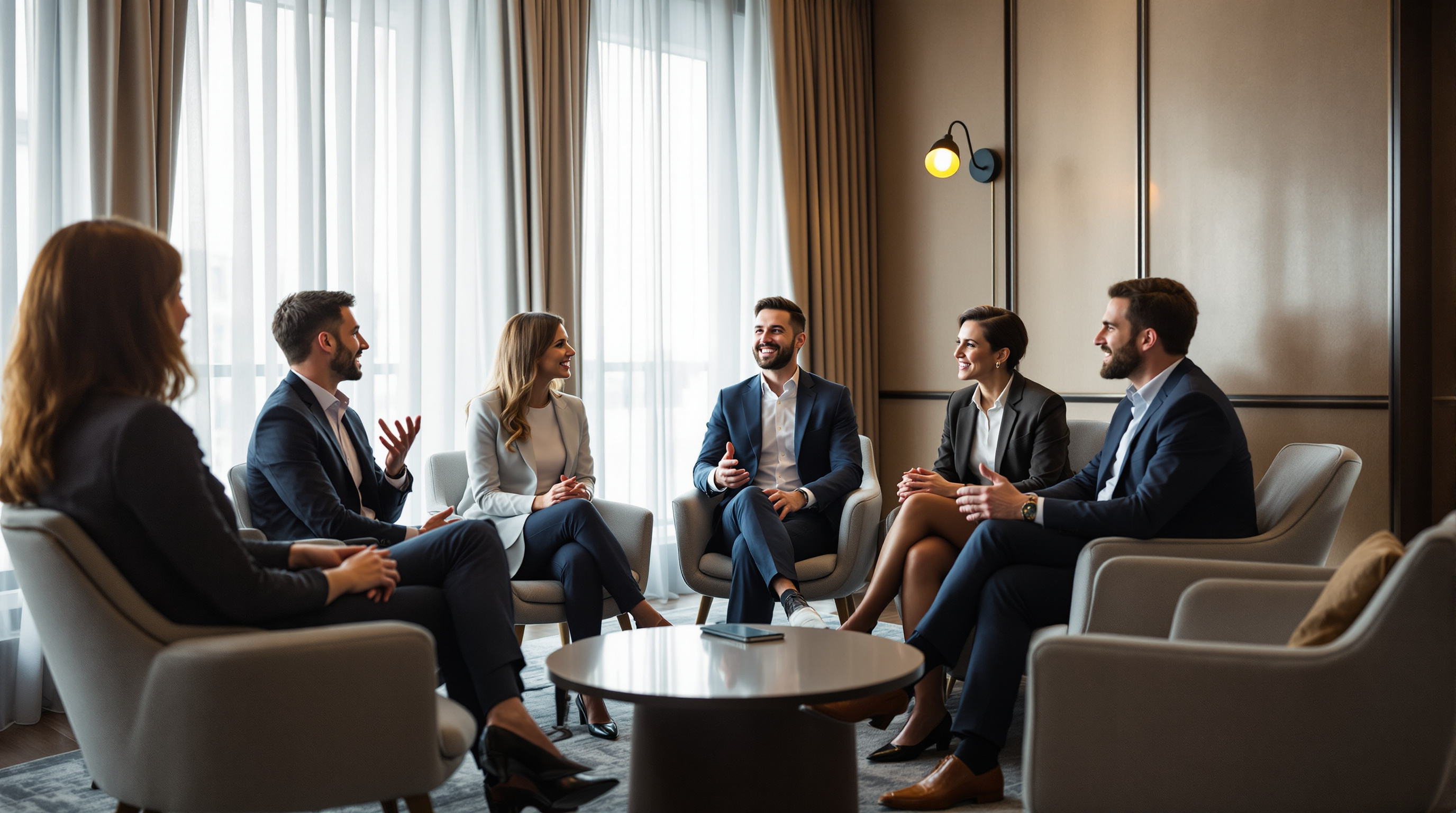 Family Business Forum members in peer discussion session